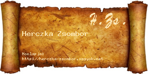 Herczka Zsombor névjegykártya